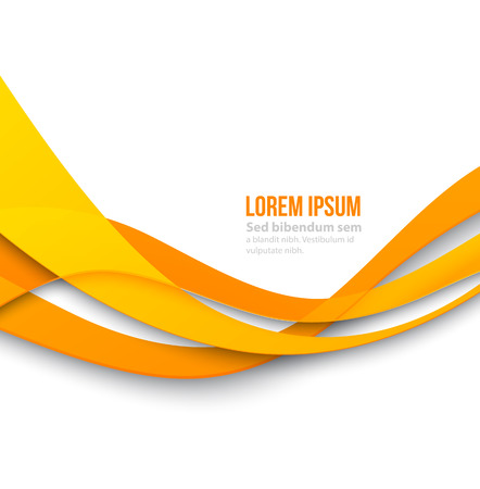 Vector Abstract curved lines background. Template brochure designのイラスト素材