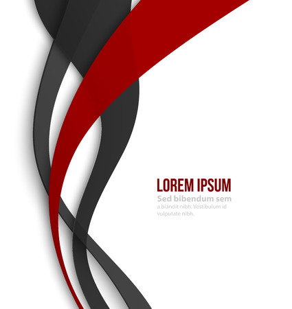 Vector Abstract curved lines background. Template brochure designのイラスト素材