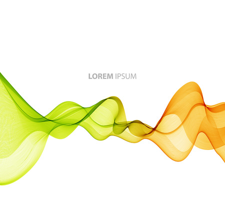Vector Abstract color curved lines background. Template brochure designのイラスト素材