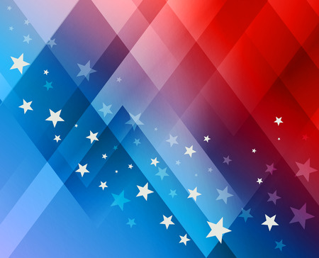 Fireworks background for 4th of July Independense Dayのイラスト素材