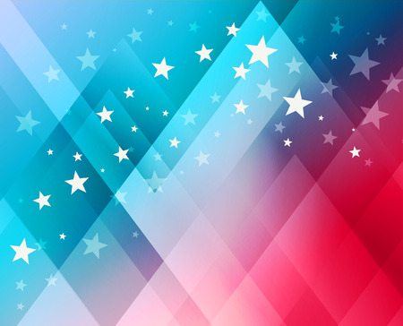 Fireworks background for 4th of July Independense Dayのイラスト素材