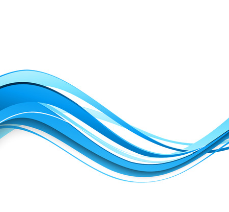 Vector Abstract blue curved lines background. Template brochure designのイラスト素材