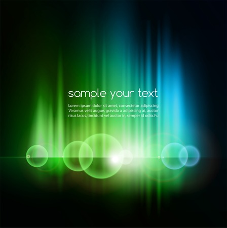 Vector illustration Abstract dark background with shiny light linesのイラスト素材