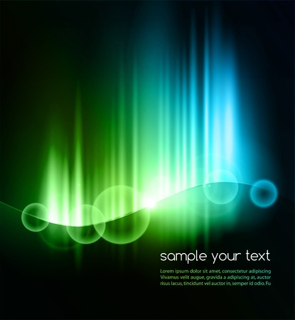 Vector illustration Abstract dark background with shiny light linesのイラスト素材