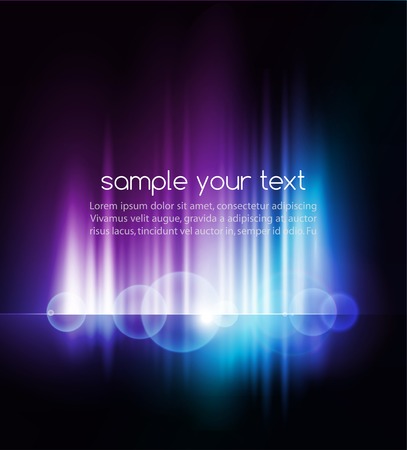 Vector illustration Abstract dark background with shiny light linesのイラスト素材
