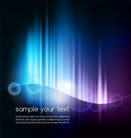 Vector illustration Abstract dark background with shiny light linesのイラスト素材