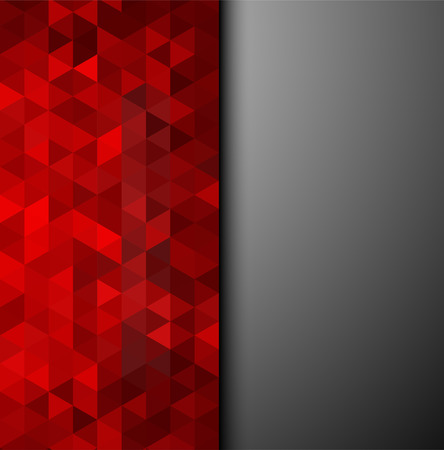 Abstract colorful vector background. Red triangles shapeのイラスト素材