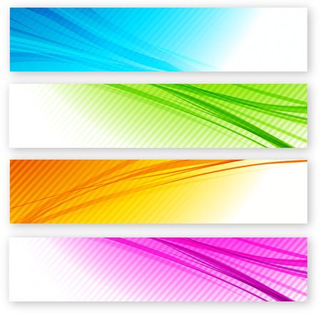 Abstract background with color lines. Vector illustration.のイラスト素材