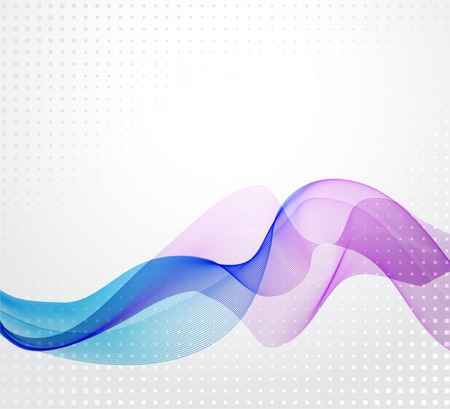 Abstract colorful vector background with transparent waveのイラスト素材