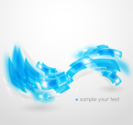 Abstract  background with blue stylized geometric  abstractionのイラスト素材