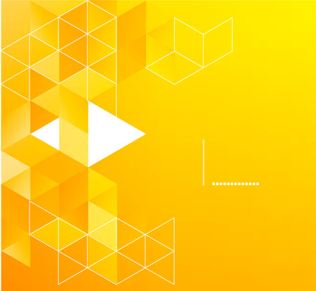 Vector color abstract geometric banner with triangle shapes.のイラスト素材
