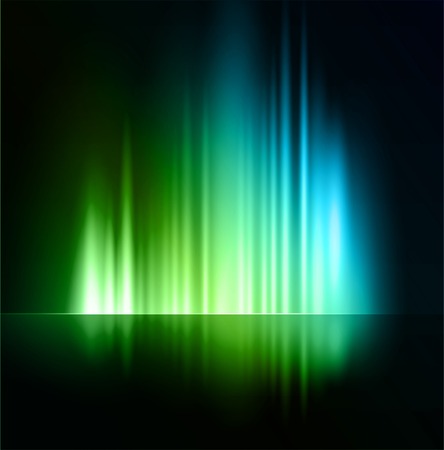 Vector illustration Abstract dark background with shiny light linesのイラスト素材