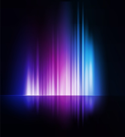 Vector illustration Abstract dark background with shiny light linesのイラスト素材