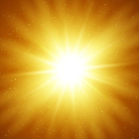 Vector  illustration Abstract gold magic light backgroundのイラスト素材