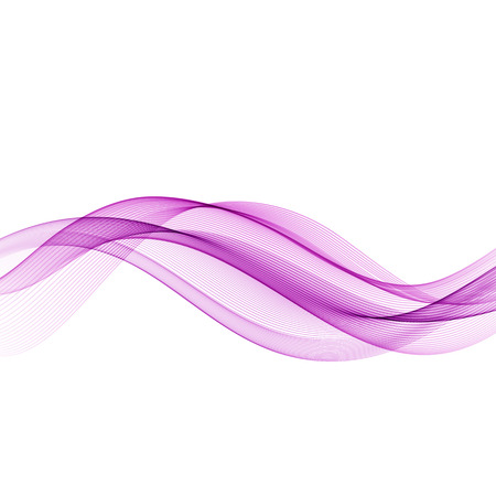 Abstract motion smooth color wave vector. Curve violet linesのイラスト素材