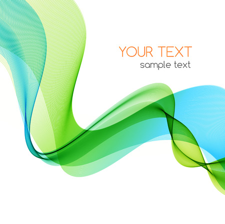 Abstract motion smooth color wave . Curve green and blue  linesのイラスト素材