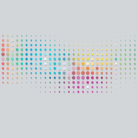 Vector color halftone dots. Abstract background. Halftone designのイラスト素材