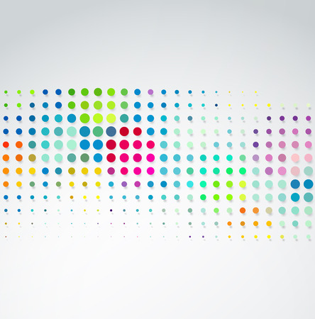 Vector color halftone dots. Abstract background. Halftone designのイラスト素材