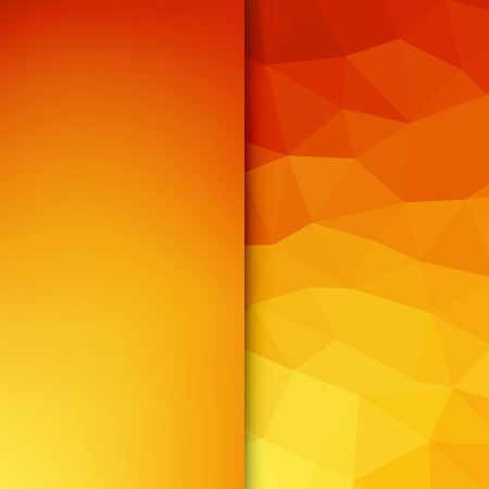 Abstract light background. Orange triangle pattern. Orange triangular backgroundのイラスト素材