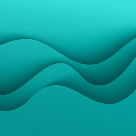 Blue vector Template Abstract background with curves lines and shadow. For flyer, brochure, booklet and websites designのイラスト素材