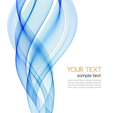 Abstract vector wave background. Blue smoke wave. Blue wave background, blue transparent waved lines for brochure, website design.のイラスト素材