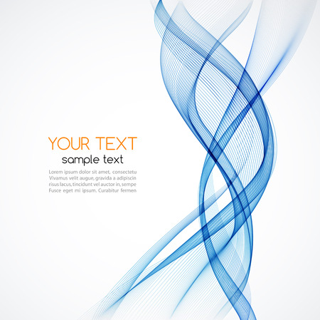 Abstract vector wave background. Blue smoke wave. Blue wave background, blue transparent waved lines for brochure, website design.のイラスト素材