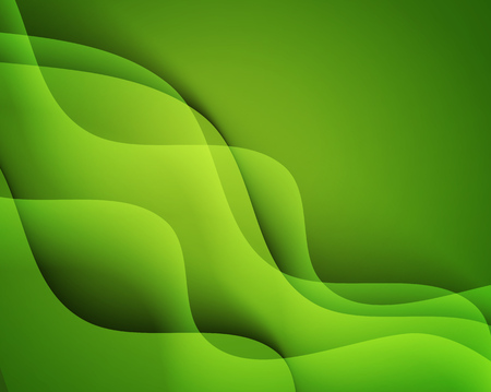 Abstract vector template design with colorful green waves backgroundsのイラスト素材
