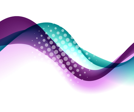 Abstract curved lines background. Template brochure designのイラスト素材