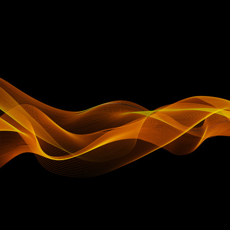 Abstract color wave design elementのイラスト素材