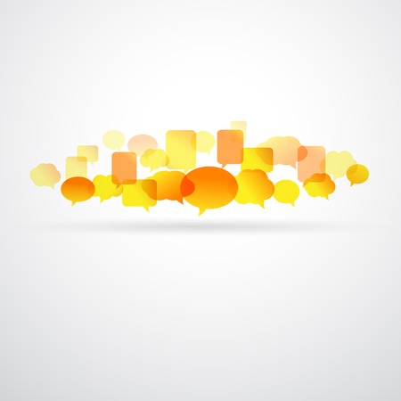 Speech bubble network backgroundのイラスト素材