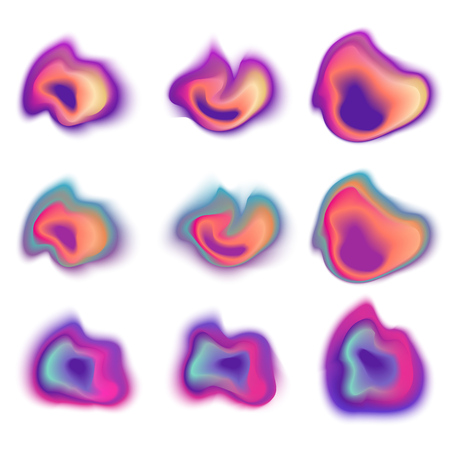 Fluid colors background. Vector illustration for social media banners, posters designs, ads, promotional material.のイラスト素材