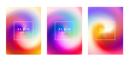 Fluid colors background. Vector illustration for social media banners, posters designs, ads, promotional material.のイラスト素材