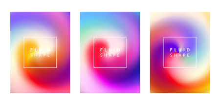 Fluid colors background. Vector illustration for social media banners, posters designs, ads, promotional material.のイラスト素材