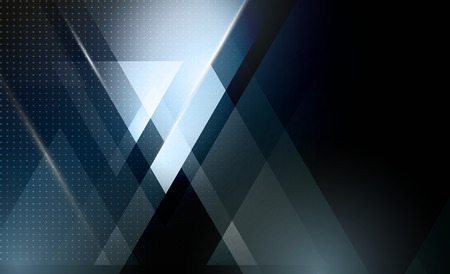Vector color abstract geometric banner with triangle shapes