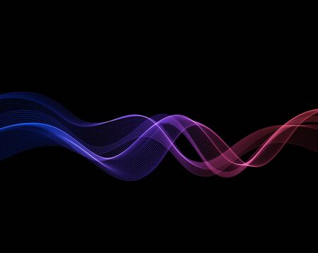 Abstract curved lines Template brochure designのイラスト素材