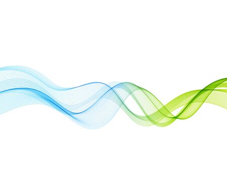 Abstract curved lines Template brochure designのイラスト素材