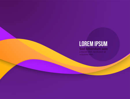 Modern colorful flow poster. Wave Liquid shape color paint. Moving simple lines. Art design for your design project.のイラスト素材
