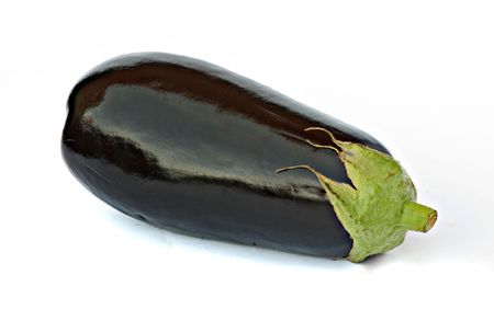 Eggplant isolated on white backgroundの写真素材