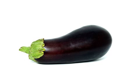 Eggplant isolated on white backgroundの写真素材