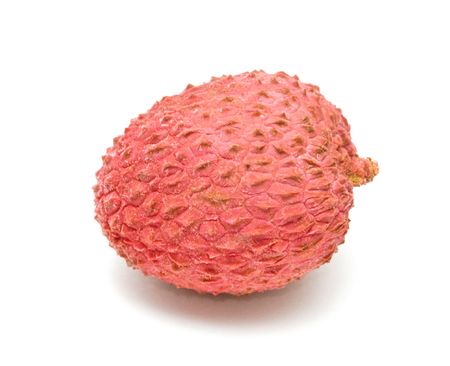 Lychee isolated on white backgroundの写真素材