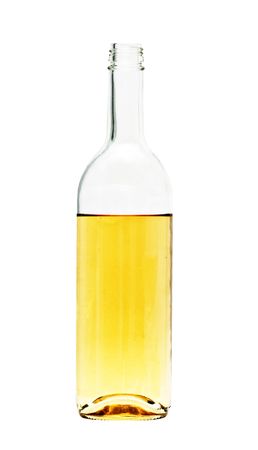 bottle of wine isolated on white background の写真素材