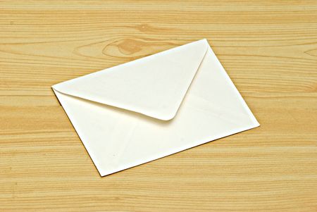 Envelope on deskの写真素材
