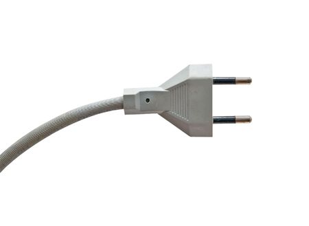 Power plug isolated  on white backgroundの写真素材