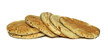 Pitas isolated on white backgroundの写真素材