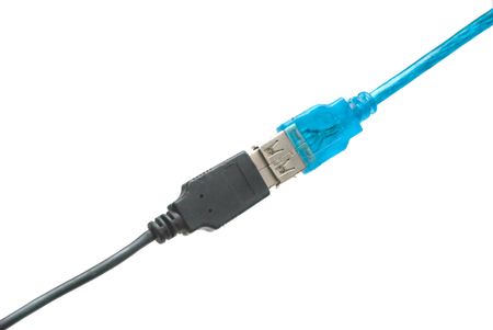 USB female and male plugs