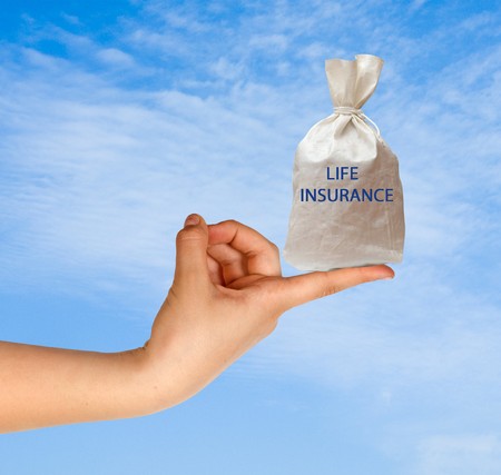 Giving life insuranceの写真素材