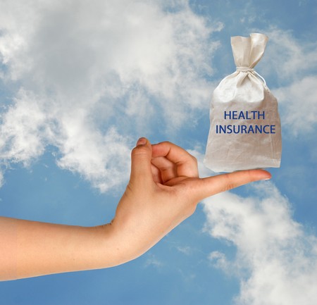 Giving health insuranceの写真素材