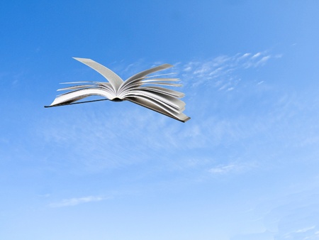Flying bookの写真素材