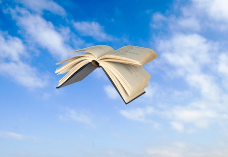 Flying bookの写真素材