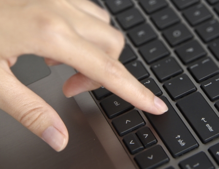 Pressing on key